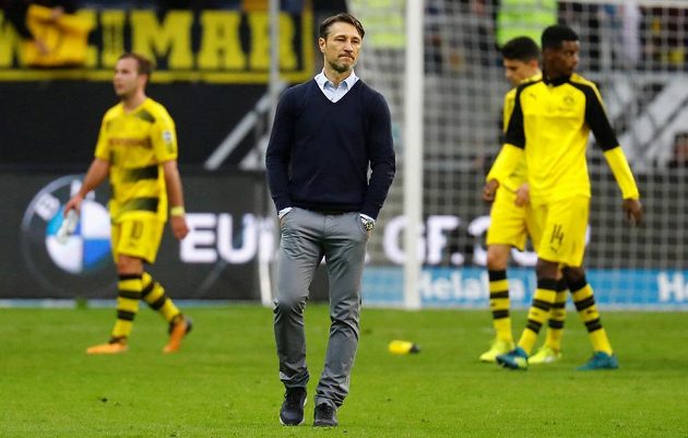 Trenér Frankfurtu Niko Kovač mohl být na svůj tým hrdý. V duelu s Dortmundem prohrával 0:2, ale vybojoval remízu.