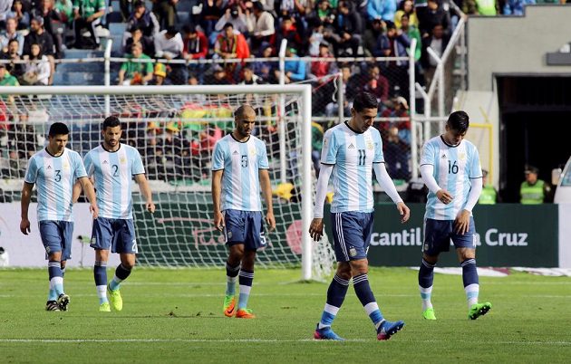 Fotbalisté Argentiny v kvalifikačním utkání o postup na MS 2018 propadli v Bolívii a prohráli 0:2.