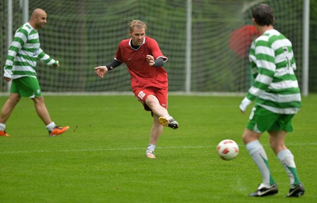 Tomáš Hübschman si bez obav střihl i exhibiční zápas.