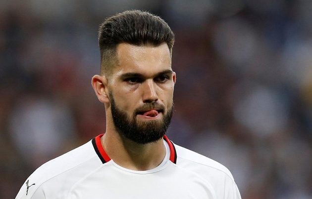 Brankář Rennes Tomáš Koubek při utkání s Jabloncem.