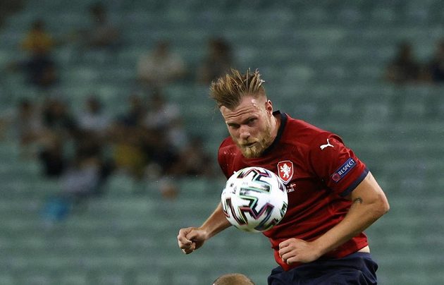 Czech defender Tomáš Kalas in action during the EURO quarterfinals.