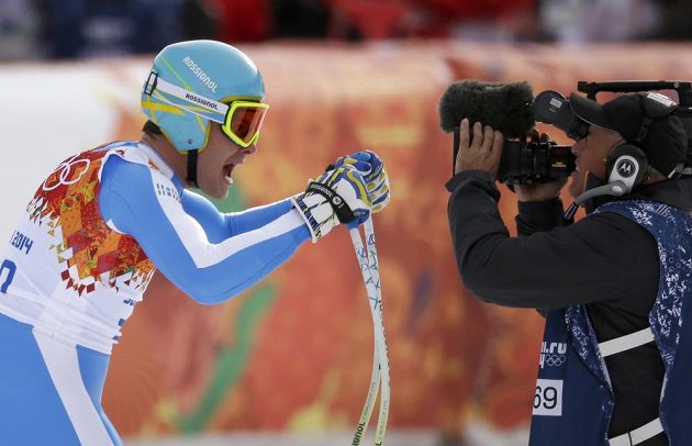 Christof Innerhofer řval v cíli sjezdu jako tur. Stříbrná olympijská medaile zaslouží oslavu.