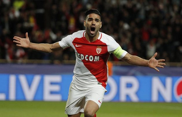 Monacká radost. Radamel Falcao slaví druhý gól v dortmundské síti během odvetného čtvrtfinále Ligy mistrů.