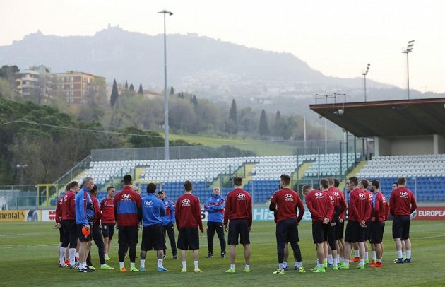 Trénink českého týmu v Serravalle.