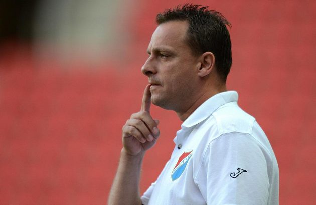 Trenér Baníku Ostrava Martin Svědík během utkání 1. kola Gambrinus ligy proti Slavii v Edenu.