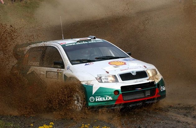 Jan Kopecký se Škodou Fabia WRC během Německé rallye 2007, kde vybojoval nejlepší výsledek vozu v mistrovství světa.