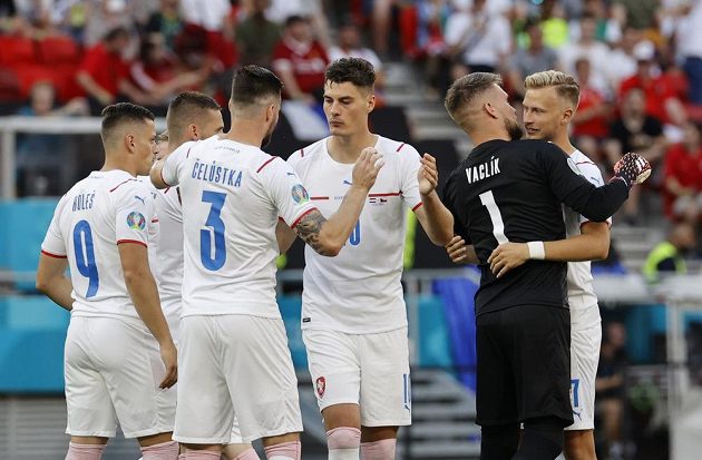 Patrik Schick, Tomáš Vaclík, Antonín Barák, který nahradil v sestavě kapitána Daridu