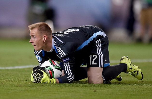 Hvězdný brankář Marc-André ter Stegen v duelu s českým týmem jedenkrát kapituloval.