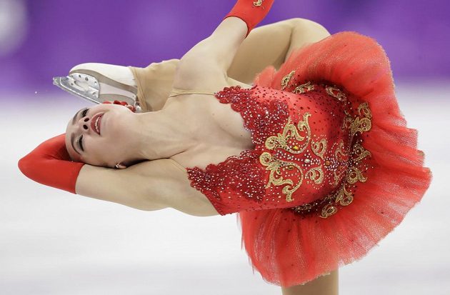 Alina Zagitovová z týmu nezávislých sportovců z Ruska a její olympijské představení.