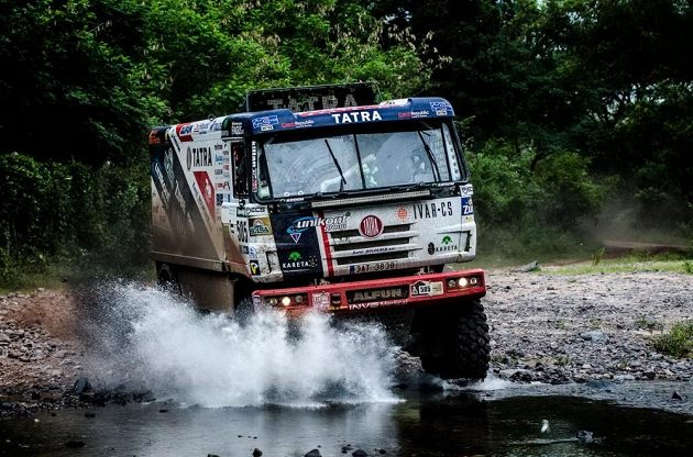 Martin Kolomý na trati 3. etapy Rallye Dakar.