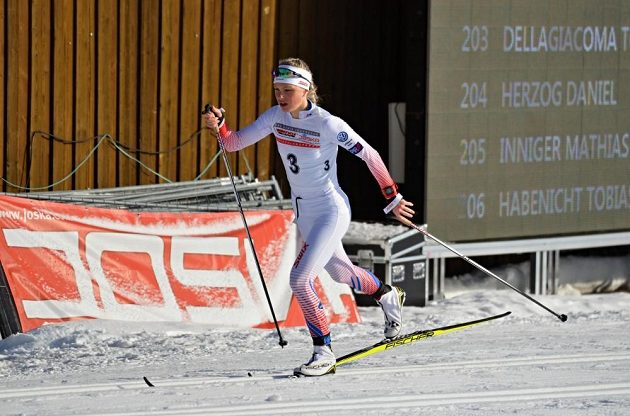 Barbora Havlíčková, šestnáctiletá naděje českého klasického lyžování.