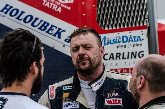 Jaroslav Valtr v bivaku po dojezdu 8. etapy Rallye Dakar.