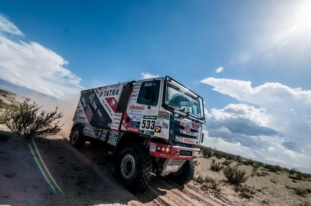 Jaroslav Valtr na trati 8. etapy Rallye Dakar.