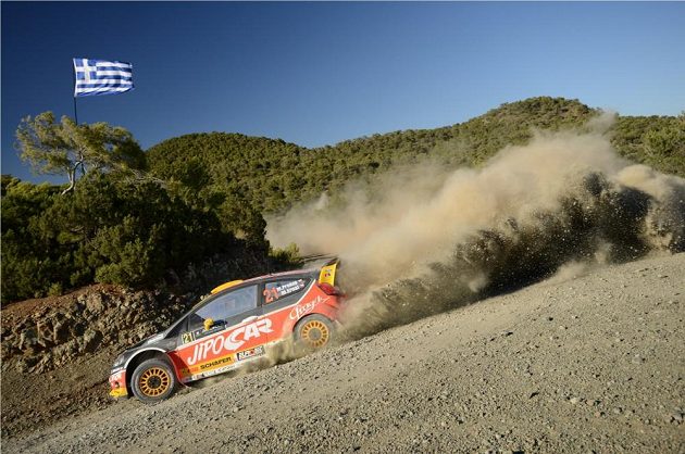 Martin Prokop s Fordem Fiesta WRC na trati Rallye Akropolis.