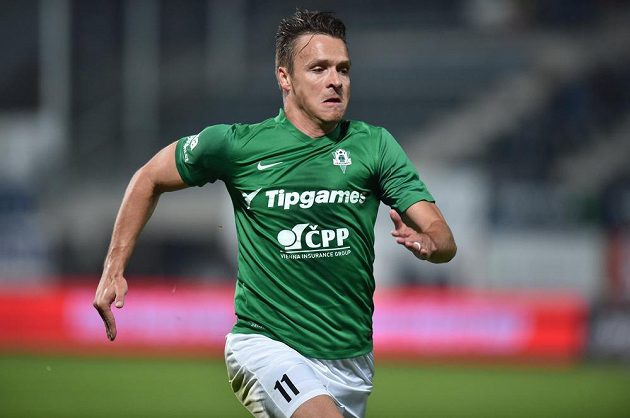 Jablonecký útočník Stanislav Tecl nedal proti Mladé Boleslavi penaltu, poté ale vyrovnal stav zápasu na 1:1.