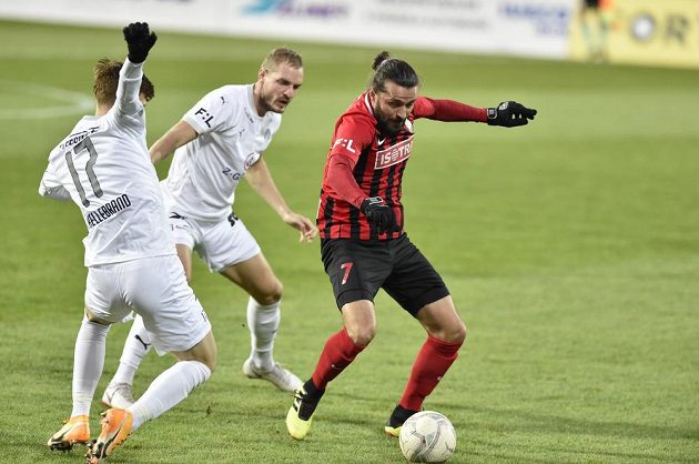   From left Patrik Hellebrand from Slovácko, Vlastimil Daníček from Slovácko and Pavel Zavadil from Opava.