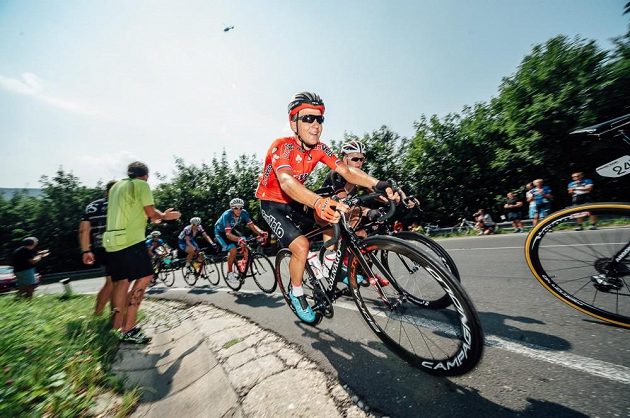 Na trati třetí etapy Czech Cycling Tour z Mohelnice do Šternberka.