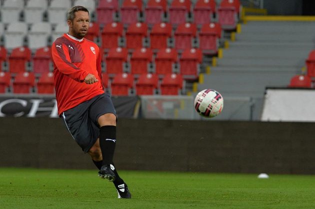 Asistent plzeňského kouče Pavel Horváth na středečním tréninku před úvodním utkáním s Vojvodinou Novi Sad.