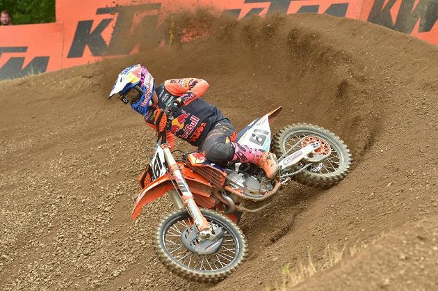 Jorge Prado ze Španělska vyhrál Velkou cenu České republiky, závod MS v motokrosu.