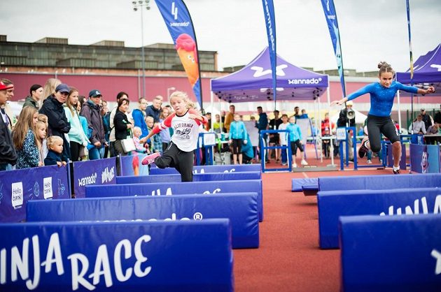 Překážková dráha Ninja Race na Wannado festivalu Sporťáček.