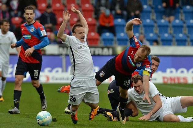 Zleva Jan Kovařík z Plzně, Alois Hyčka z Brna, Daniel Kolář z Plzně a Jakub Řezníček z Brna.