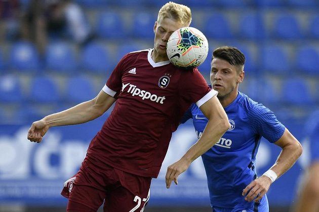 From left Filip Panák from Sparta and Imad Rondič from Liberec.