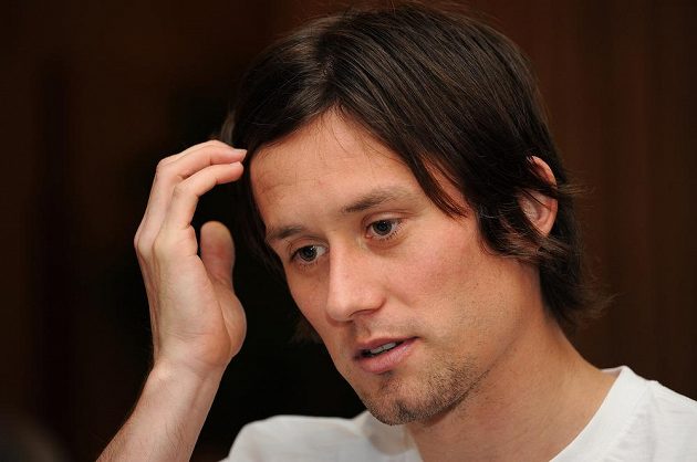 Kapitán reprezentace Tomáš Rosický během srazu reprezentace před utkáním s Itálií.