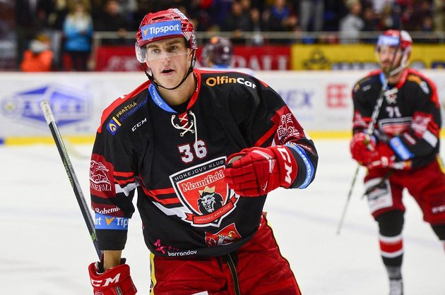 Střelec gólu Lukáš Vopelka z Hradce Králové.