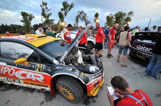 Martin Prokop s Fordem Fiesta WRC během Rallye Akropolis.