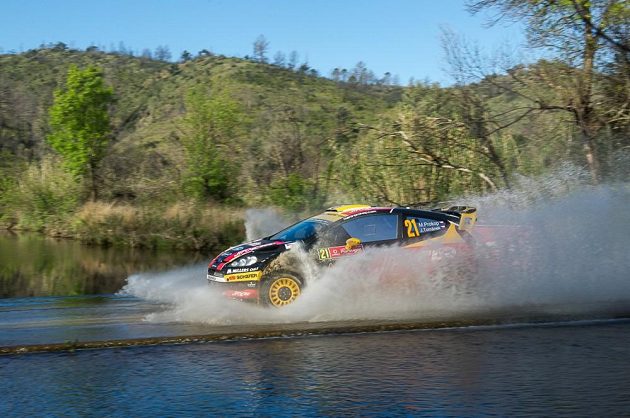 Martin Prokop s Fordem Fiesta WRC při Portugalské rallye 2014