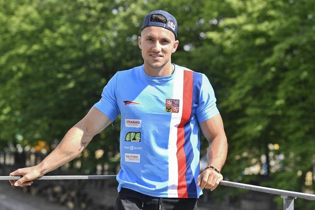 Kanoista Martin Fuksa na tiskové konferenci v Praze před zahájením sezóny v rychlostní kanoistice.