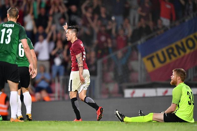Sparťanský útočník Václav Kadlec pojistil gólem výhru Letenských v lize nad Jabloncem.