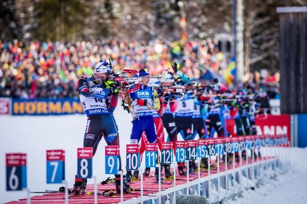 Michal Krčmář na střelnici.