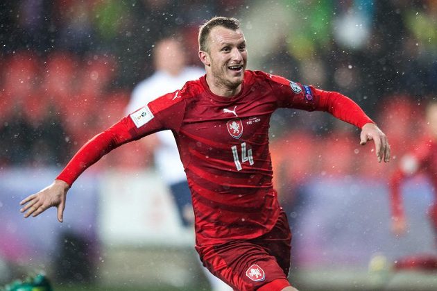Autor prvního gólu české reprezentace v kvalifikaci Michael Krmenčík v duelu proti Norsku.