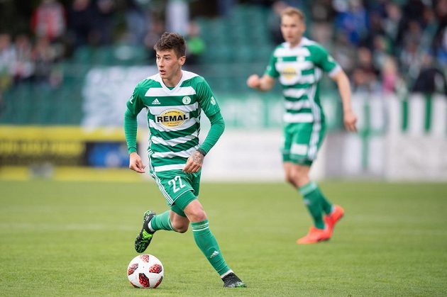Antonín Vaníček z Bohemians během utkání nadstavby Fortuna ligy ve skupině o záchranu s Příbramí.