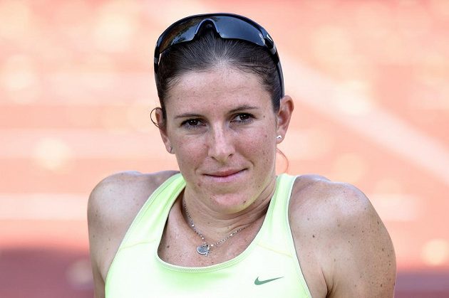 Běžkyně Zuzana Hejnová během přípravy na MS 2015 ve sportovním centru Nymburk.