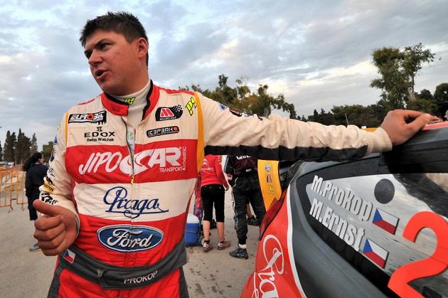 Martin Prokop s Fordem Fiesta WRC během Rallye Akropolis.