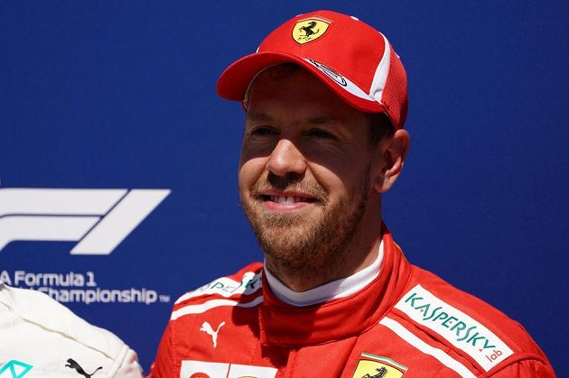 Sebastian Vettel z Ferrari vyhrál kvalifikaci na Velkou cenu Kanady formule 1.