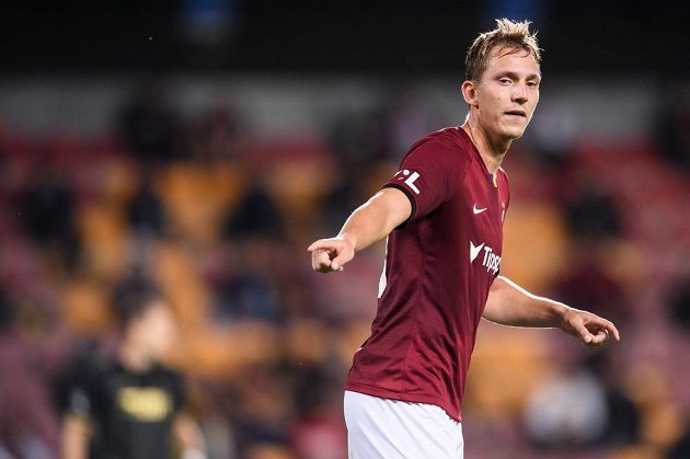 Lukáš Juliš from Sparta Prague during the match.