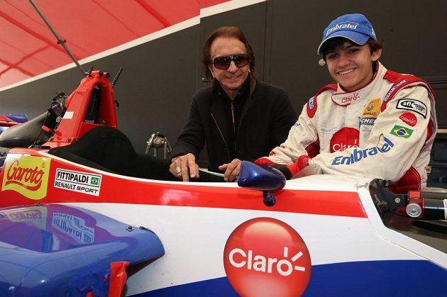 Emerson Fittipaldi s vnukem Pietrem.
