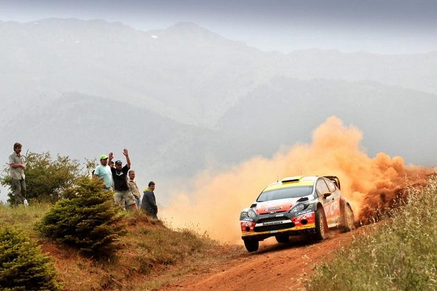 Martin Prokop s Fordem Fiesta WRC na trati Rallye Akropolis.