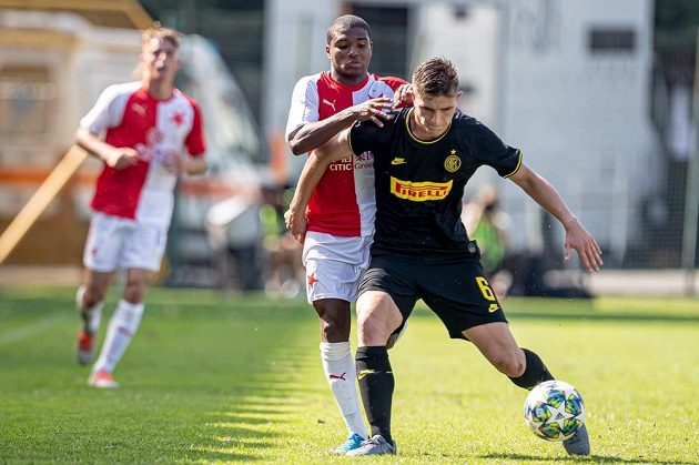 Mladí fotbalisté Slavie bojovali ve svém úvodním zápase Youth League s Interem Milán