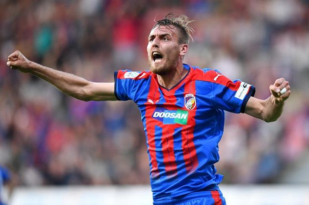 Tomáš Chorý chytrým zakončením zachránil Viktorii Plzeň v bitvě se Slováckem od blamáže. Měl z toho pořádnou radost.