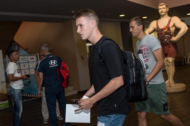 Jakub Jankto a Tomáš Souček během srazu reprezentace do 21 let před nadcházejícím ME v Polsku.