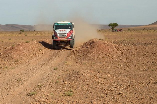 Aleš Loprais na trati Rallye Oil Libya