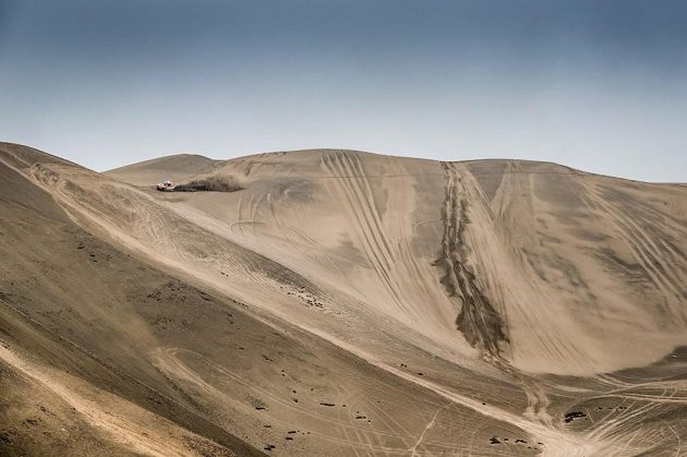 Martin Prokop s Fordem během testu v Peru před startem Rallye Dakar 2018.
