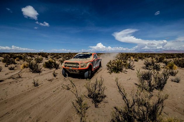 Martin Prokop na trati čtvrté etapy Rallye Dakar.