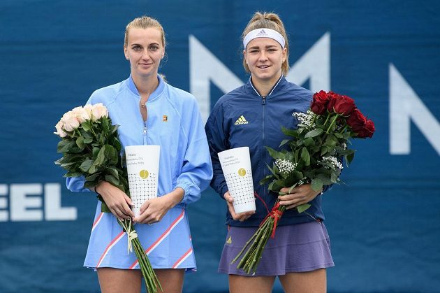 Petra Kvitová a Karolína Muchová po finále tenisového turnaje, O pohár prezidenta ČTS