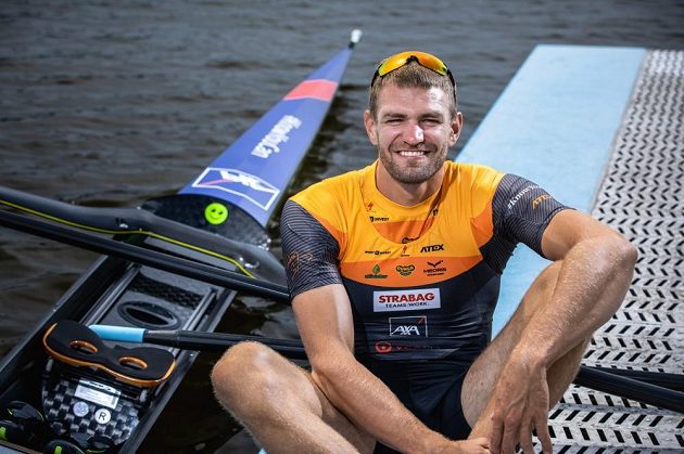 Dobře naladěný český reprezentant - skifař Ondřej Synek.