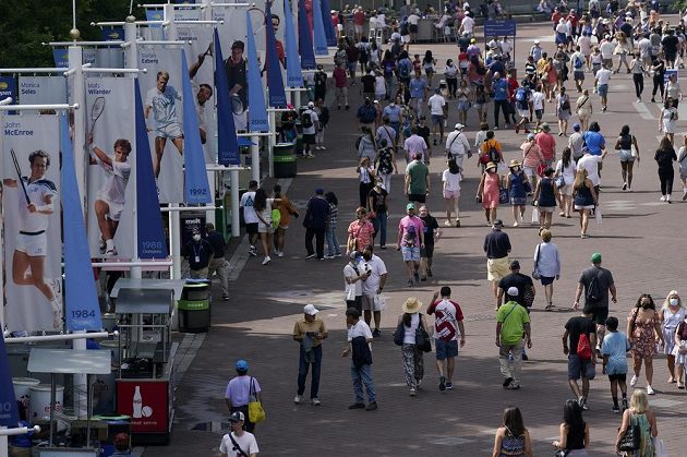 Fans at the US Open.